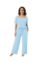 تحميل الصورة إلى عارض المعرض، Women’s Short Sleeve Pajamas – Nantucket Breeze