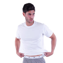 تحميل الصورة إلى عارض المعرض، تي شيرت رجالي بأكمام قصيرة - أبيض ساطع