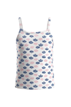 Girls Slip Top – White Clouds