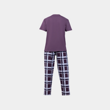 Load image into Gallery viewer, Men Short sleeve Pijama Burgundy x Burgundy plaids