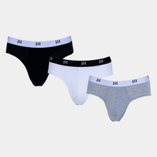 Load image into Gallery viewer, Men Slim Brief Pack of 3, BASIC COLORS
