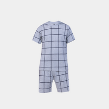 تحميل الصورة إلى عارض المعرض، بيجامة مع شورت (مربعات رمادية)