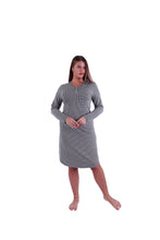 تحميل الصورة إلى عارض المعرض، فستان نسائي LS أسود بنقشة مربعات