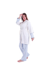 Load image into Gallery viewer, ROBE Oatmeal White Chevron