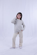 Load image into Gallery viewer, GIRLS LS T.SHIRT Green Blue Argyle