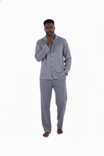 تحميل الصورة إلى عارض المعرض، بيجامة رجالية LS مع أزرار