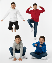 تحميل الصورة إلى عارض المعرض، Boys' Hoodie, PALS Blue ,Chinese Red, Cool Gray & Bright White