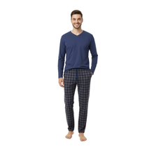 Load image into Gallery viewer, Men LS Pajama | Skipper Blue