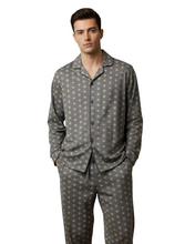 Load image into Gallery viewer, Men LS Pajama With Buttons | Grey Kite