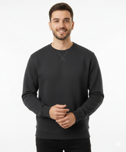 تحميل الصورة إلى عارض المعرض، Crewneck Sweatshirt for Him & Her | Cool Gray & Moonless Night