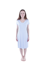 Load image into Gallery viewer, Women Short Sleeve Rib Dress - Nantucket Breeze