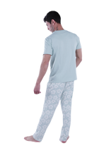 Load image into Gallery viewer, Men Lounge Pants - Wine Stripes