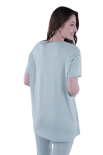 تحميل الصورة إلى عارض المعرض، Women Short Sleeve Pajama with Legging - Cameo Green