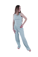 تحميل الصورة إلى عارض المعرض، Women Tank Top Rib Pajama - Cameo Green