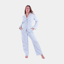Load image into Gallery viewer, Women LS PAJAMAS WITH BUTTONS