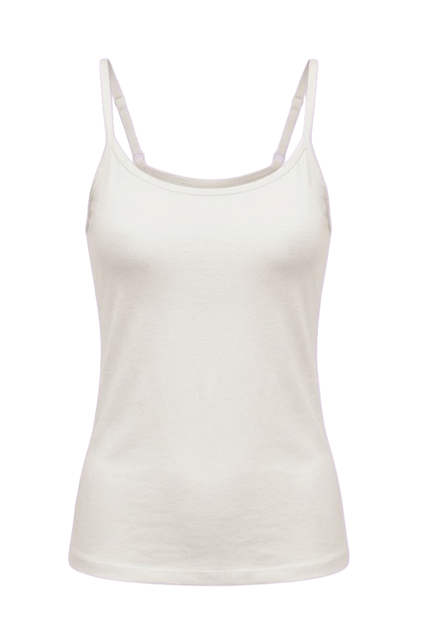 Women's Camisole Top White Cap Grey