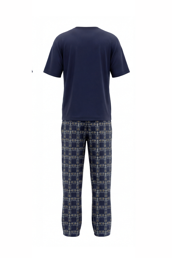 Men Cotton Pajama Set with Pants – Naval Academy