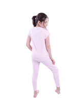 Load image into Gallery viewer, Girls Short Sleeve Pajama with Rib Legging - Ballerina