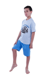 Boys Short Sleeve Pajama with Shorts and Pants -Nantucket Breeze