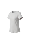 Women Short Sleeve Rib Undershirt – Whitecap Gray