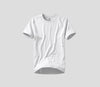 Men's White Gold Mercerized Cotton High Neck Short Sleeve T-Shirt - White | Model 1525