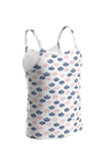 Girls Slip Top – White Clouds