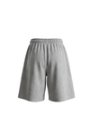 Men Wide Leg Cotton Shorts –  Cool Gray 4C
