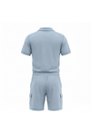 Men V-Neck Polo Pajama Set – Skyride