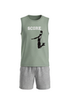 Boys Sleeveless Top With Short Pajama Set – Dewkist