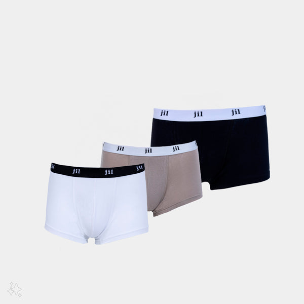 Men 3" TRUNKS Pack of 3 Solid