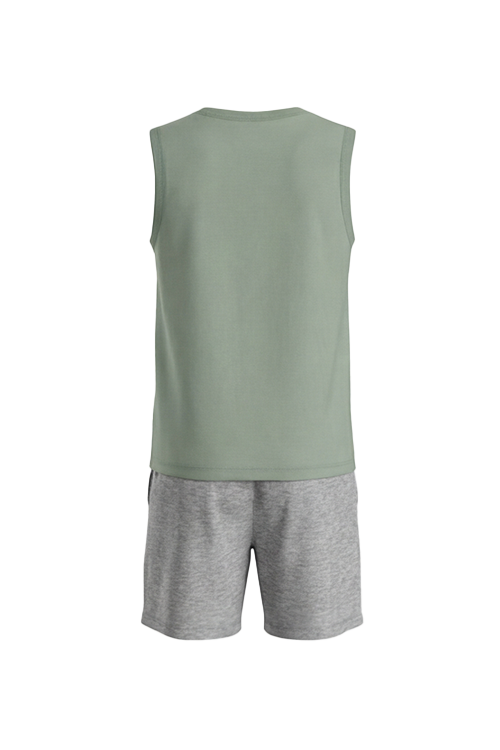 Boys Sleeveless Top With Short Pajama Set – Dewkist