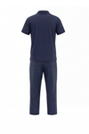 Men V-Neck Polo Pajama Set with Pants – Naval Academy