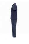 Men V-Neck Polo Pajama Set with Pants – Naval Academy