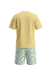 Boys SS Round Neck T-Shirt with Short Pajama Set – Mellow Yellow