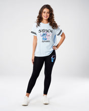 Load image into Gallery viewer, Disney WOMEN STITCH OVERSIZED BLUE T-SHIRT