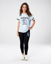 Load image into Gallery viewer, Disney WOMEN STITCH OVERSIZED BLUE T-SHIRT