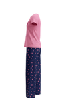 Girls SS T-Shirt With Rib Legging Pajama Set – Sachet Pink
