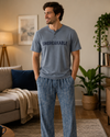 Men Cotton Pajama Set with Pants – Spring Lake