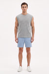 Men Sleeveless Cotton Tank Top – Cool Grey 4C