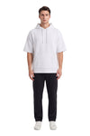 Men Short Sleeve Hoodie – Bright White