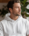 Men Short Sleeve Hoodie – Bright White