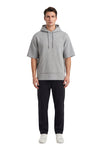 Men Short Sleeve Hoodie – Cool Gray 4C