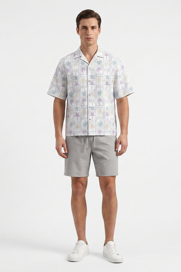 Men Oversized Waffle Pajama Set – Lavender Tree
