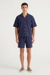 Men Oversized Waffle Pajama Set – Naval Academy