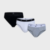 Men Slim Brief Pack of 3, BASIC COLORS