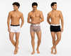 Men 3" TRUNKS Pack of 3 Solid
