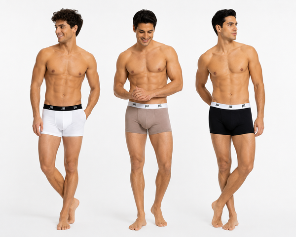 Men 3" TRUNKS Pack of 3 Solid