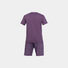 Load image into Gallery viewer, SS PAJAMA WITH SHORT(Blue Flowers)