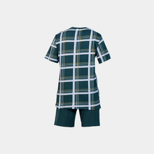 Load image into Gallery viewer, SS PAJAMA WITH SHORT (Green Plaids)