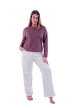 Load image into Gallery viewer, Women LS T.SHIRT ,Bitter Chocolate